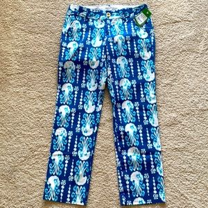 NWT Lilly Pulitzer Cocoanut Crop Pants Size 00
